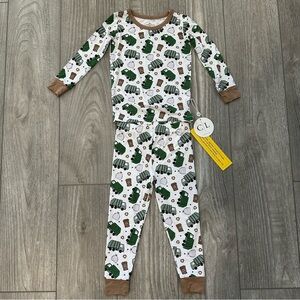 NWT Caden Lane Garbage Truck Kids Pajama Set size 2T